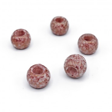 Perline Tropic Marmo Rosso  mm12x8 foro mm4