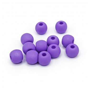 Perline 8mm in resina effetto mat per bijoux Lilla