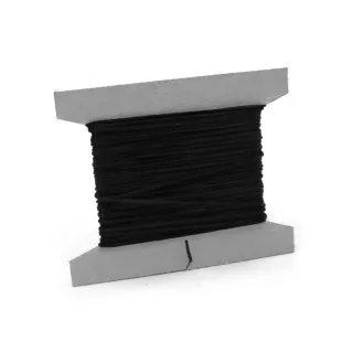 Hilo elástico negro para bisutería 0,8 mm 5 m | Tessiland