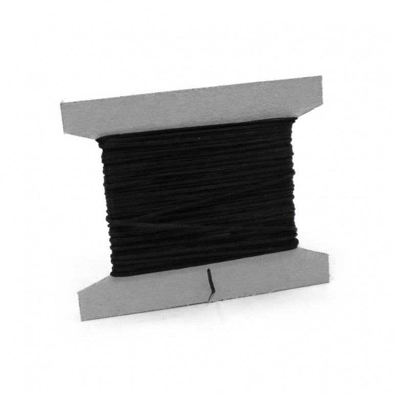 Filo molto elastico Nero diametro 0,8 lunghezza 5mt