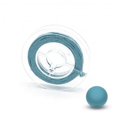 Cordoncino in Cotone Cerato 1mm per 5mt Azzurro