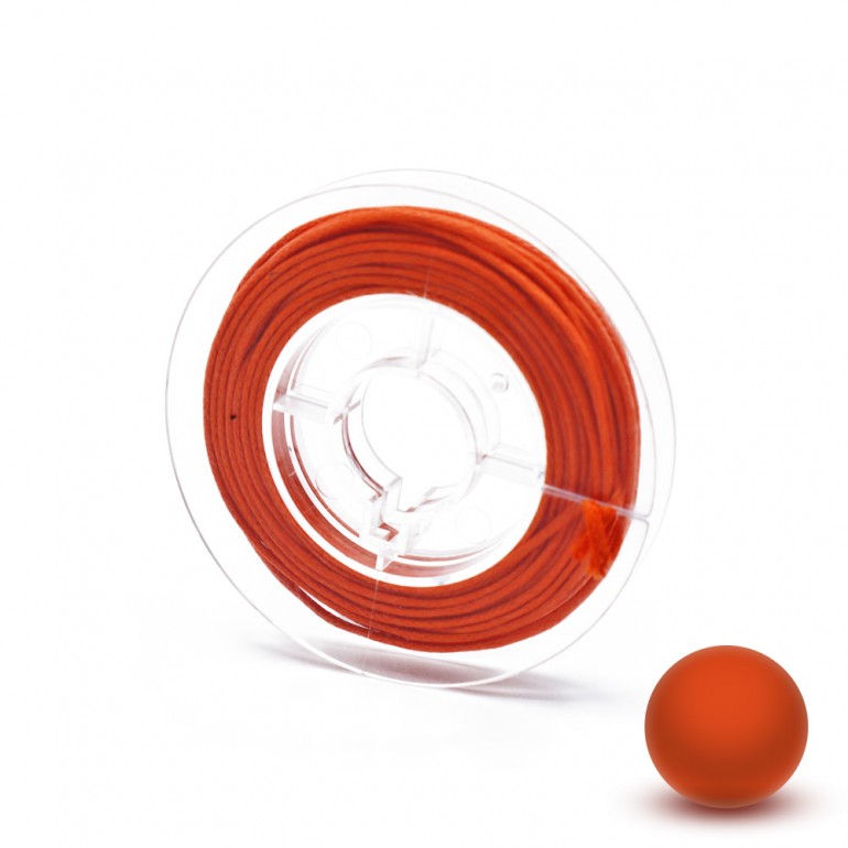 Cordoncino Cerato Arancio 1mm | Tessiland