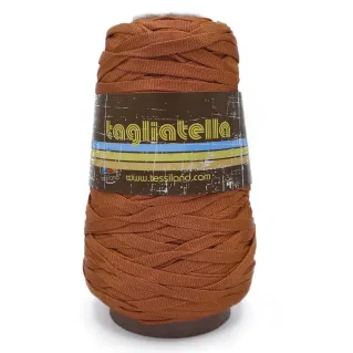 Trapillo Tagliatella tubular para bolsos y decoración 200g Rame