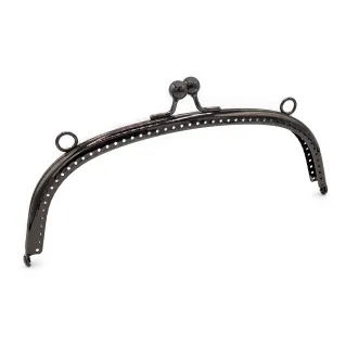 Fermeture clic clac pochette en arc nickel free Canna di fucile