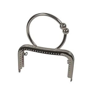 Square Clasp Click Clack Bracelet for Bags Argento