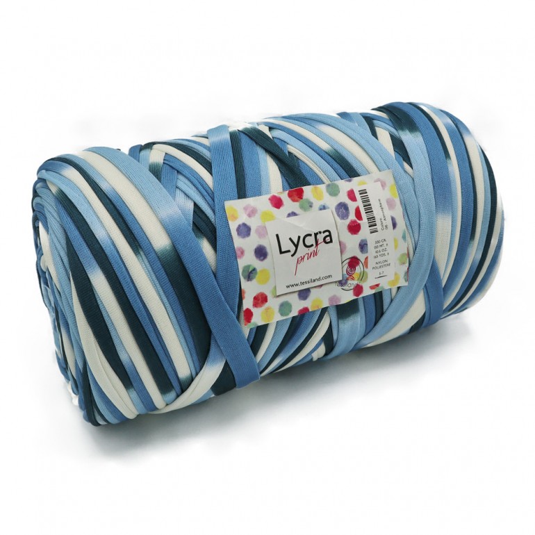 Trapillo para bolsos de crochet Lycra Degradada Lake | Tessiland