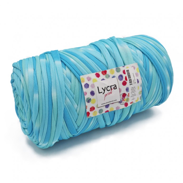 Fettuccia per borse a uncinetto Lycra Sfumata Ocean | Tessiland