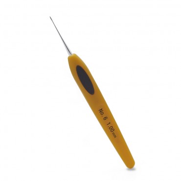 Uncinetto ergonomico Soft Touch Clover con impugnatura piatta 