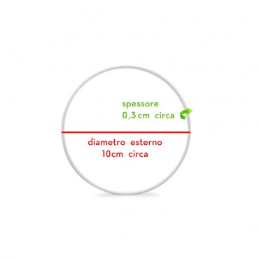 Acchiappasogni Cerchio in metallo smaltato 