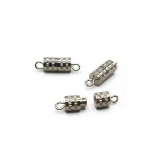 Screw Lock for Jewelry 10x5mm 3pcs Argento