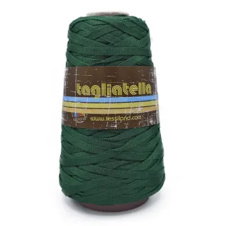 Ruban Tagliatella tubulaire pour sacs et décoration 200g Smeraldo