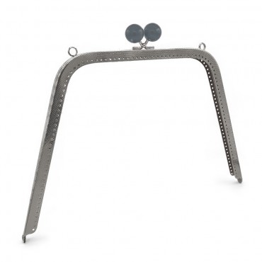 Chiusura clic clac Megaclip trapezoidale per borse Grigio