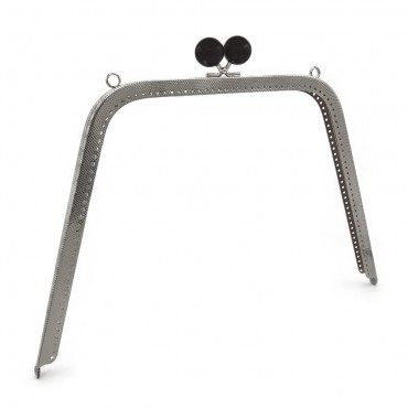 Chiusura clic clac Megaclip trapezoidale per borse Nero