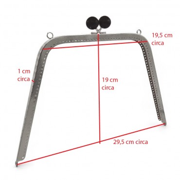 Clic clac Megaclip Argento Nero