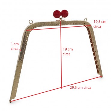 Clic clac Megaclip Gold Burgundy