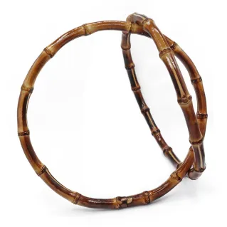 Asas de Bambú Circulares para Bolsas de Crochet Estilo Natural Scuri