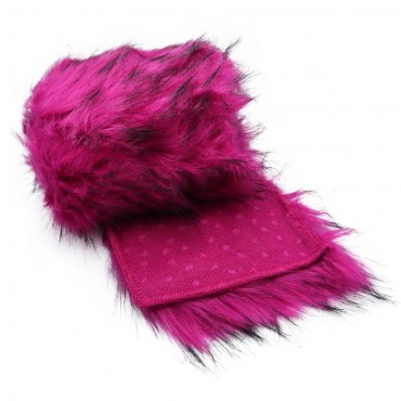 Pelliccia ecologica sfumata pelo lungo con maglina 120cm Rodolite