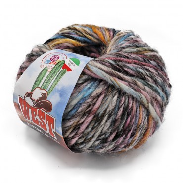 Gomitolo sfumato con effetto melange West Boreale 100 g | Tessiland