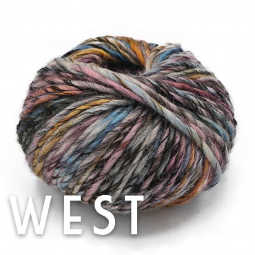 Gomitolo sfumato con effetto melange West Boreale 100 g | Tessiland