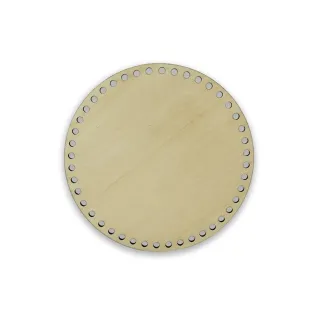 Fond circulaire en bois 15 cm pour sacs | Tessiland