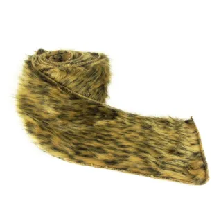Fourrure ecologique avec doublure en jersey 150 cm Beige