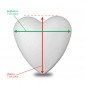 Styrofoam Heart 7 cm for Decorations | Tessiland