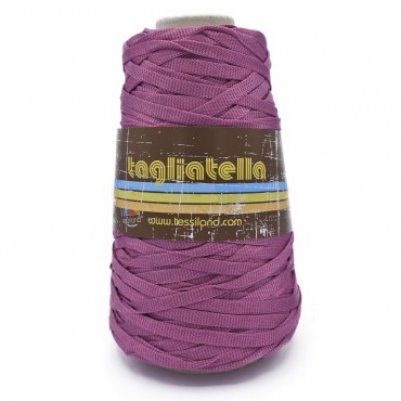 Tagliatella fettuccia tubolare per borse e arredo 200g Malva