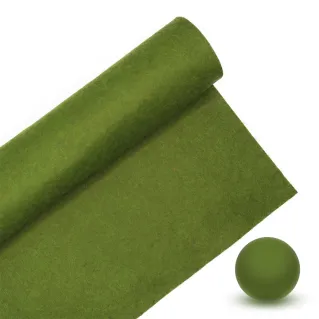 Felt 100% polyester 30x40cm for decorations and DIY Verde muschio