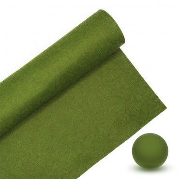 Pannolenci 100% poliestere 30x40cm per decorazioni e fai da te Verde muschio