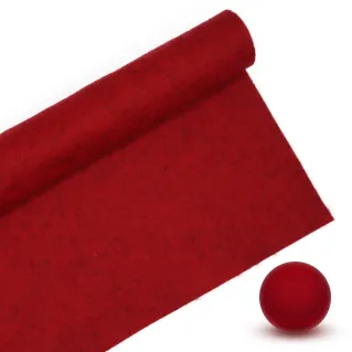 Fieltro 100% poliéster 30x40cm para decoraciones y manualidades Rosso melange