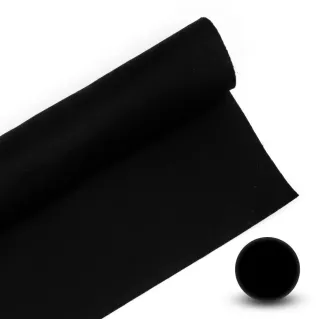 Felt 100% polyester 30x40cm for decorations and DIY Black