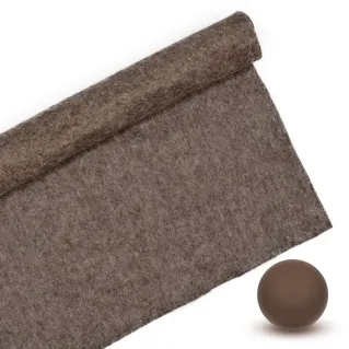 Felt 100% polyester 30x40cm for decorations and DIY Marrone melange