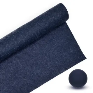 Felt 100% polyester 30x40cm for decorations and DIY Blu melange