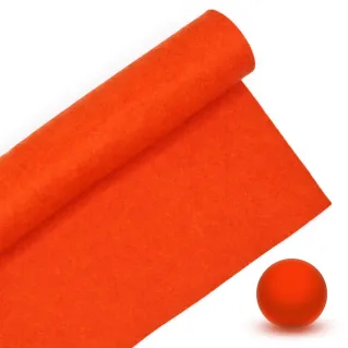 Felt 100% polyester 30x40cm for decorations and DIY Arancio