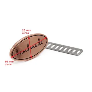 Oval Handmade Tags with Flaps 40 mm | Tessiland