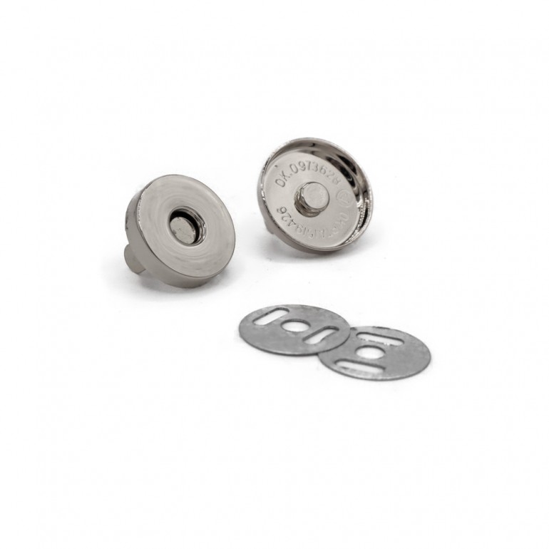 Bottone magnetico Inside Argento mm20 | Tessiland