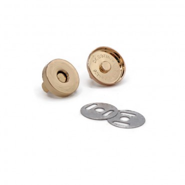 Bottone magnetico Inside chiusura per borse con alette Oro