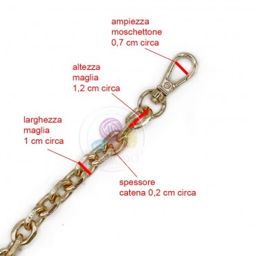 Tracolla catena Glamour Oro