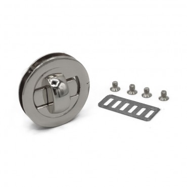 Chiusura a girello Tondo 32mm per borse Argento