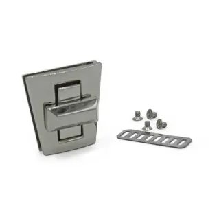Cierre giratorio Brik trapezoidal para bolsos Argento