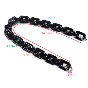 Tracolla Resina Glasgow Nero