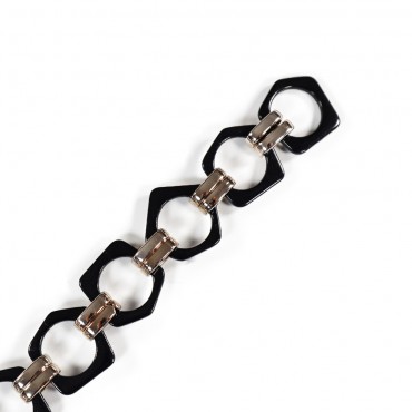 Catena Dysart Nero Oro cm 80