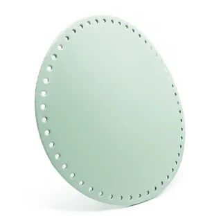 23cm Round Bag Bottom in Eco-Leather Made in Italy Tiffany