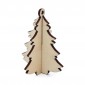 Decorazioni Natalizie legno componibile alberello 3D