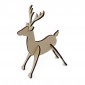 Decorazioni Natalizie legno componibile renna 3D