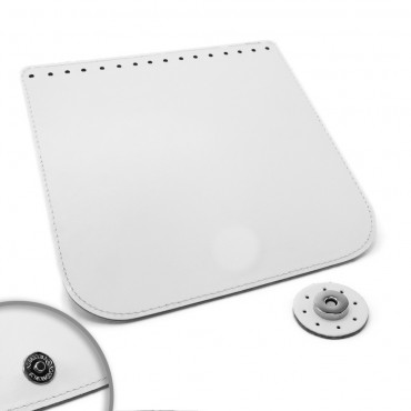 Patta World in ecopelle con chiusura magnetica made in Italy Bianco