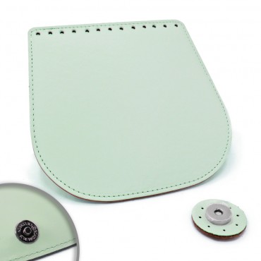 Patta Globo in ecopelle con chiusura magnetica made in Italy Tiffany