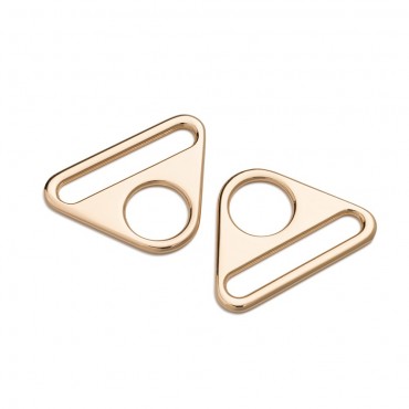 Anneaux Triangulaires Or 40mm | Tessiland