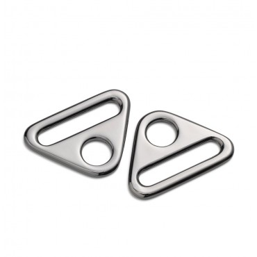Anneaux Triangulaires Gunmetal 25mm | Tessiland