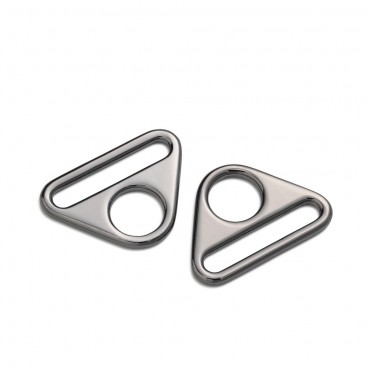 Gunmetal Gray Triangular Rings 30mm | Tessiland